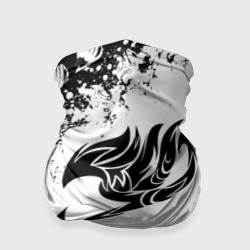 Бандана-труба 3D Хвост феи чёрный символ fairy tail black