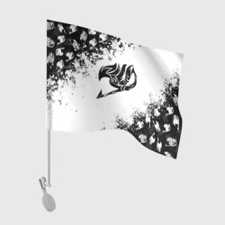 Флаг для автомобиля Хвост феи чёрный символ fairy tail black