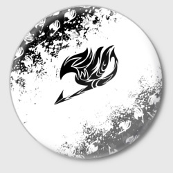 Значок Хвост феи чёрный символ fairy tail black