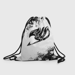 Рюкзак-мешок 3D Хвост феи чёрный символ fairy tail black