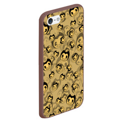 Чехол для iPhone 5/5S матовый Pattern bendy and the Ink machine - фото 2