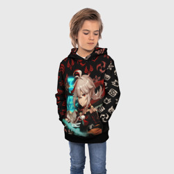 Детская толстовка 3D Кадзуха герой Геншин Импакт Genshin Impact - фото 2