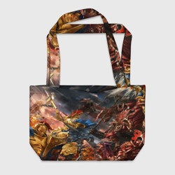 Пляжная сумка 3D Пекло битвы Warhammer