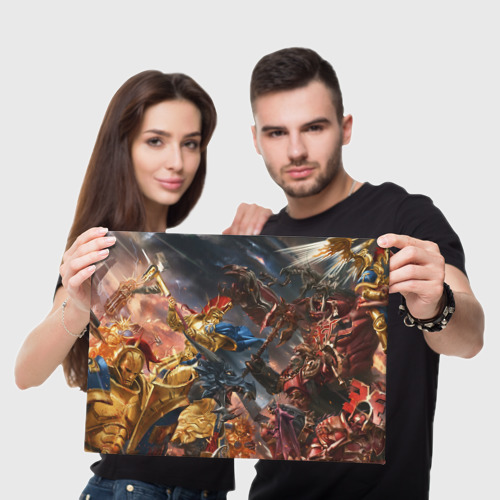 Холст прямоугольный Пекло битвы Warhammer, цвет 3D печать - фото 5