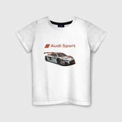 Детская футболка хлопок Audi - racing team - motorsport