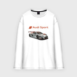 Женский лонгслив oversize хлопок Audi - racing team - motorsport