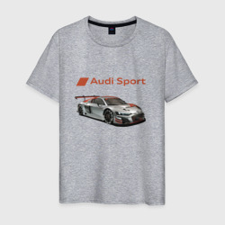 Мужская футболка хлопок Audi - racing team - motorsport