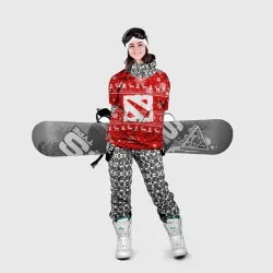 Накидка на куртку 3D Новогодний свитер Дота 2 новый год 2022 - фото 2