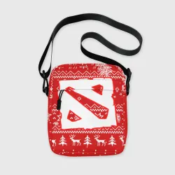 Сумка через плечо 3D Новогодний свитер Дота 2 новый год 2022