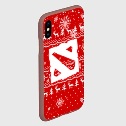 Чехол для iPhone XS Max матовый Новогодний свитер Дота 2 новый год 2022 - фото 2
