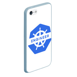 Чехол для iPhone 5/5S матовый Kubernetes engineer - для программистов, разработчиков - фото 2