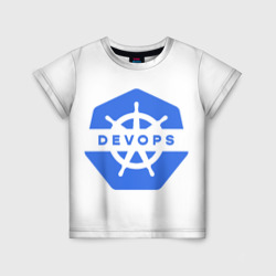 Детская футболка 3D Kubernetes devops - для программистов и разработчиков