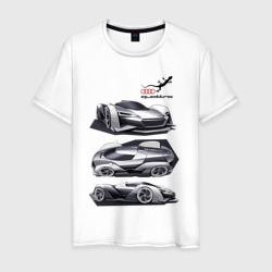 Мужская футболка хлопок Audi motorsport concept sketch