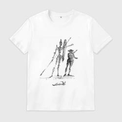 Мужская футболка хлопок Дон Кихот набросок Сальвадора Дали
