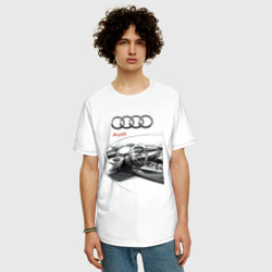 Мужская футболка хлопок Oversize Audi salon concept - фото 2