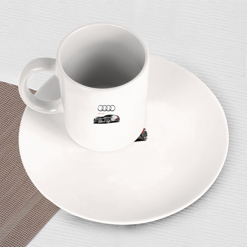 Набор: тарелка + кружка Ауди - автоспорт концепт эскиз - фото 3