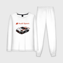 Женская пижама с лонгсливом хлопок Ауди - автоспорт гоночная команда