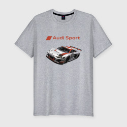 Мужская футболка хлопок Slim Ауди - автоспорт гоночная команда
