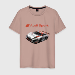 Мужская футболка хлопок Ауди - автоспорт гоночная команда