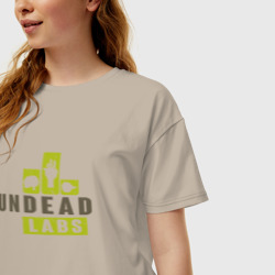 Женская футболка хлопок Oversize Undead lab State of Decay - фото 2