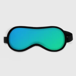 Маска для сна 3D Бирюзовый градиент В небольшую клеточку