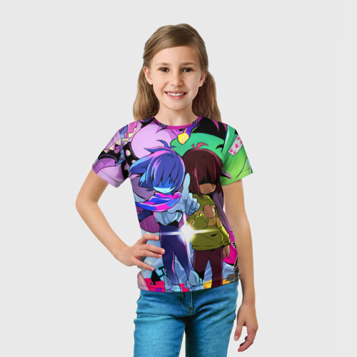 Детская футболка 3D Deltarune - Легенда о Руне Дельта, цвет 3D печать - фото 5