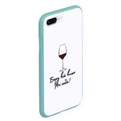 Чехол для iPhone 7Plus/8 Plus матовый Беру всё вино на себя - фото 2