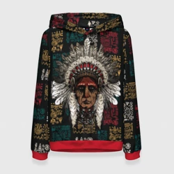 Женская толстовка 3D Эхо прошлого индеец