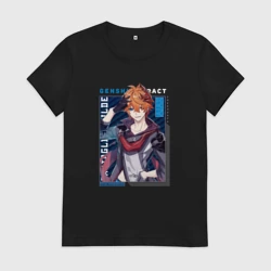 Женская футболка хлопок Тарталья Tartaglia, Genshin Impact| Геншин Импакт