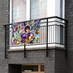 Флаг-баннер JoJo's Bizarre Adventure Джонатан Джостар - фото 2