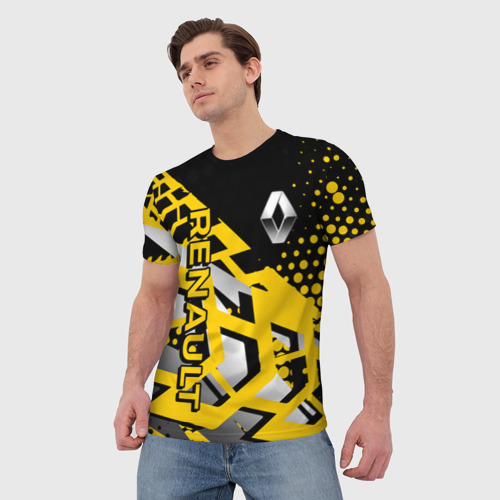 Мужская футболка 3D Renault Рено, цвет 3D печать - фото 3