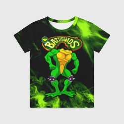 Детская футболка 3D Battletoads Rash