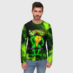 Мужской лонгслив 3D Battletoads Rash - фото 2