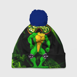 Шапка 3D c помпоном Battletoads Rash