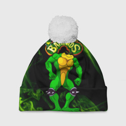 Шапка 3D c помпоном Battletoads Rash