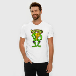 Мужская футболка хлопок Slim Battletoads Боевые жабы Рэш - фото 2