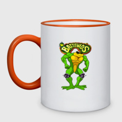 Кружка двухцветная Battletoads Боевые жабы Рэш