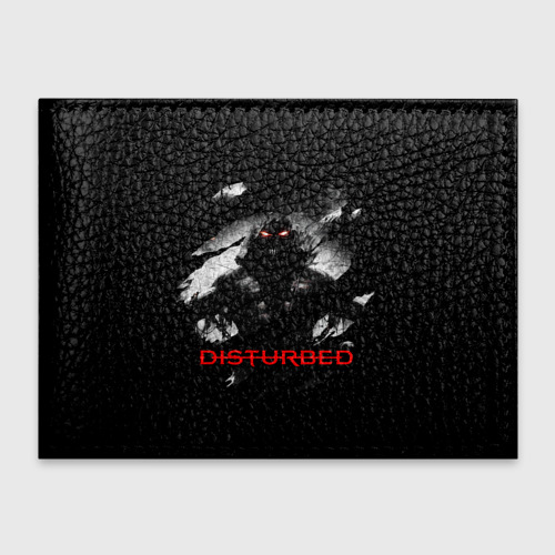 Обложка для студенческого билета Disturbed the Guy лицо демона, цвет черный