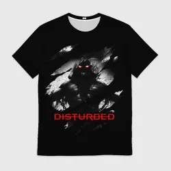 Мужская футболка 3D Disturbed the Guy лицо демона