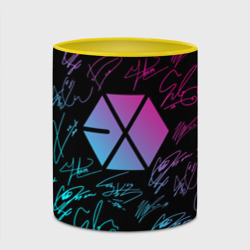 Кружка с полной запечаткой Exo band неоновые автографы - фото 2
