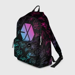 Рюкзак 3D Exo band неоновые автографы