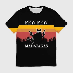 Мужская футболка 3D Madafakas - pew pew