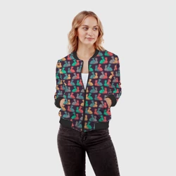 Женский бомбер 3D Кролики 18+ - фото 2