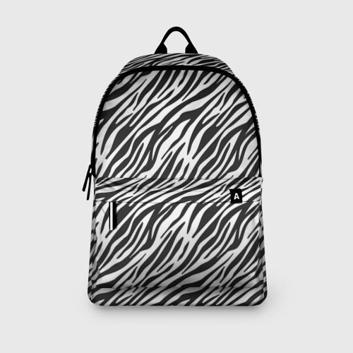 Рюкзак 3D Чёрно-Белые полоски Зебры - фото 4