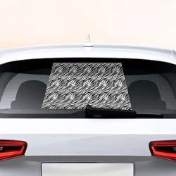 Наклейка на авто - для заднего стекла Чёрно-Белые полоски Зебры