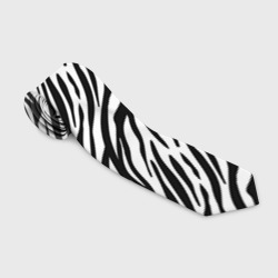 Чёрно-Белые полоски Зебры – Галстук 3D с принтом купить