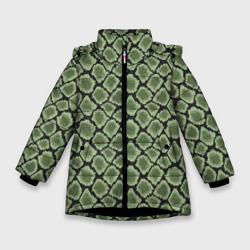 Зимняя куртка для девочек 3D Змеиная Шкура Snake