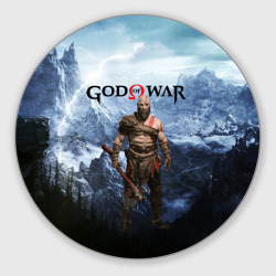 Круглый коврик для мышки Великий God of War