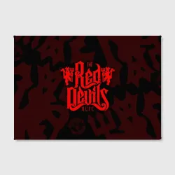 Холст прямоугольный Манчестер Юнайтед красные дьяволы red devils - фото 2