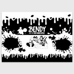 Поздравительная открытка Бенди и Алиса bendy and the Ink machine